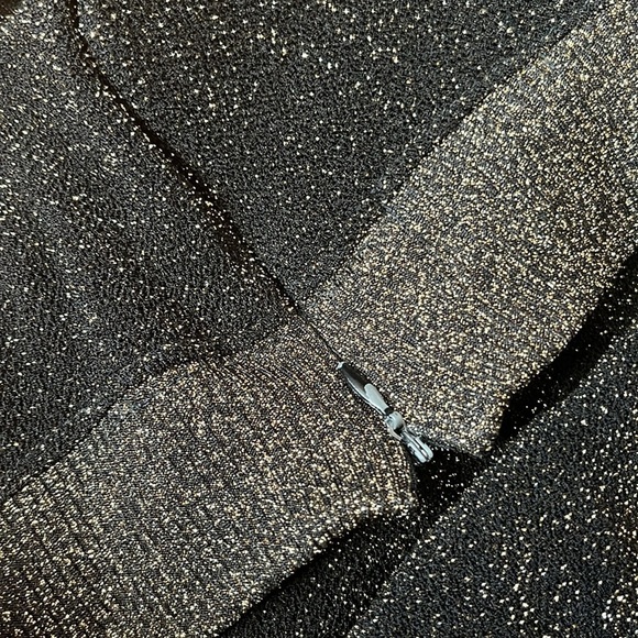 Vintage super gold sparkly softwear by Mark Singer sweater EUC no size tag M/L. - Picture 5 of 5